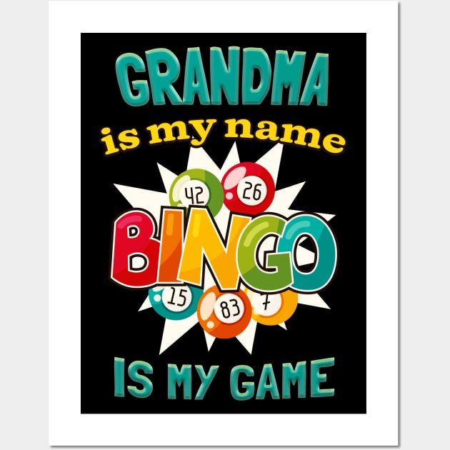 Grandma Lotto Player Funny Bingo Wall Art by Foxxy Merch